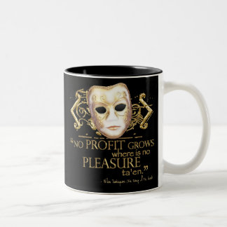 Het Tamen van het Citaat van de Ruwe (Gouden Versi Tweekleurige Koffiemok