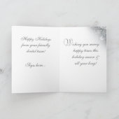 Het tand Zilver van de Kerstkaart Feestdagen Kaart (Binnen)