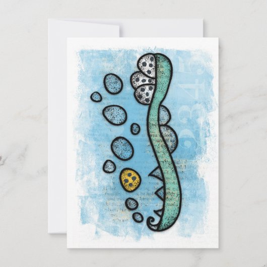 Het tandenborstel dat uw tandarts u Wenskaart gaf Kaart (Voorkant)