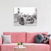 Het tanken van de tractor, 1940 canvas afdruk (Insitu (Woonkamer))
