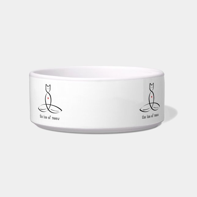 Het Tao van wijze - Fancy stijltekst. Voerbakje (Voorkant)