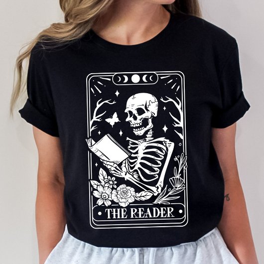 Het Tarot skelet van de lezer T-shirt