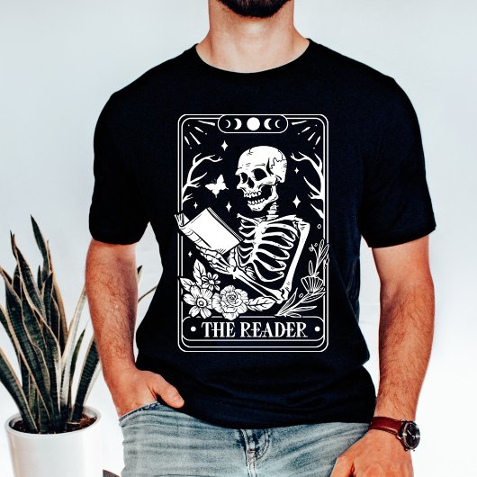 Het Tarot skelet van de lezer T-shirt
