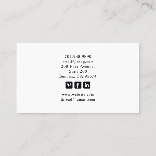 Het Tarot Visitekaartje (Achterkant)