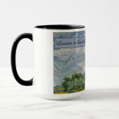 Het tarweveld van Vincent van Gogh met cipressen: Mok (Links)