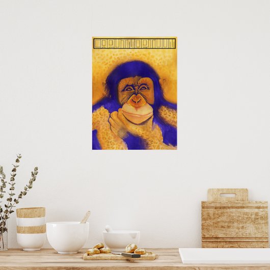 Het Tarzan Cheetah-poster Poster (Keuken)