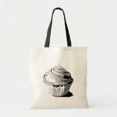 Het tas van Grayscale cupcake (Voorkant)