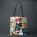 Het Tas van twee zussen van Fine Art Renoir<br><div class="desc">Pierre-Auguste Renoir maakte dit charmante schilderij in 1881. Het heette "Twee zussen" toen het het volgende jaar voor het eerst werd tentoongesteld. Het olie-op-canvas werd "Op de Terrace" genoemd door de eerste eigenaar Paul Durand-Ruel. De Seine staat op de achtergrond.</div>