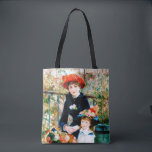 Het Tas van twee zussen van Fine Art Renoir<br><div class="desc">Pierre-Auguste Renoir maakte dit charmante schilderij in 1881. Het heette "Twee zussen" toen het het volgende jaar voor het eerst werd tentoongesteld. Het olie-op-canvas werd "Op de Terrace" genoemd door de eerste eigenaar Paul Durand-Ruel. De Seine staat op de achtergrond.</div>