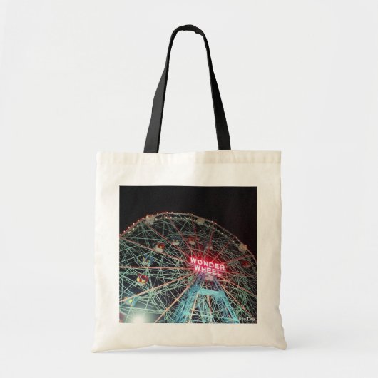 Het Tas 'Wonder Wheel at Night' Budget Canvas (Voorkant)