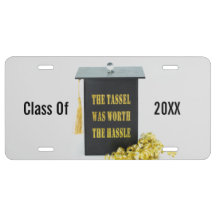 Het Tassel Afstuderen License Bord
