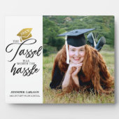Het tassel gepersonaliseerde Afstuderen Foto Plaqu Fotoplaat (Voorkant)