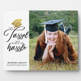 Het tassel gepersonaliseerde Afstuderen Foto Plaqu Fotoplaat