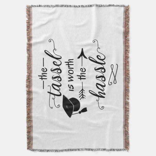 Het tassel is de moeite waard deken (Voorkant Verticaal)