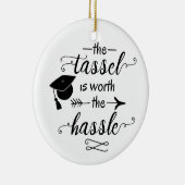 Het tassel is de moeite waard keramisch ornament (Rechts)
