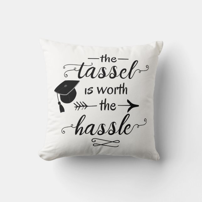 Het tassel is de moeite waard kussen (Voorkant)