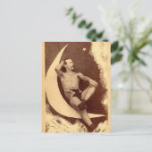 Het tatoeëerde Man in de maan Briefkaart (Staand voorkant)