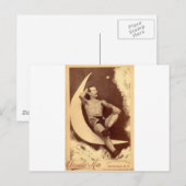 Het tatoeëerde Man in de maan Briefkaart (Voorkant / Achterkant)
