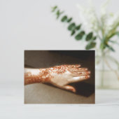 Het Tattoo van Ellusive Henna Briefkaart (Staand voorkant)