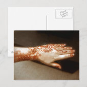 Het Tattoo van Ellusive Henna Briefkaart (Voorkant / Achterkant)
