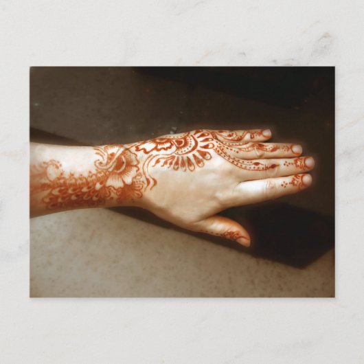 Het Tattoo van Ellusive Henna Briefkaart (Voorkant)