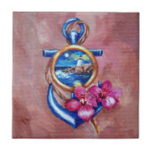Het Tattoo van het anker Tegeltje (Voorkant)