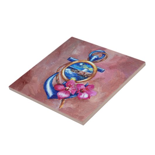 Het Tattoo van het anker Tegeltje (Zijkant)