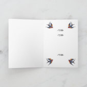 Het Tattoo van het hart met aangepaste naam. Kaart (Binnen)