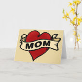 Het Tattoo van het Hart van het mamma Kaart (Gele Bloem)
