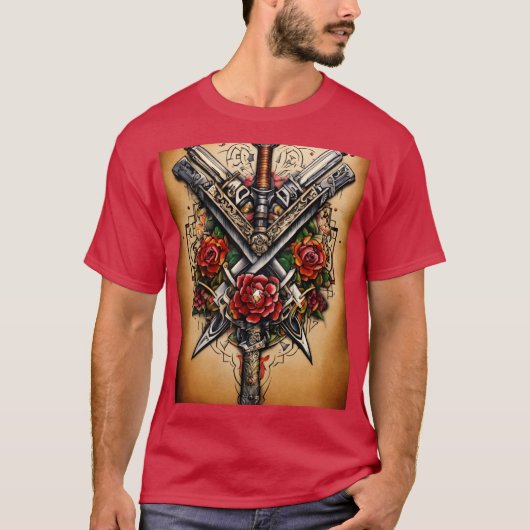 Het Tattoo van het wapen T-shirt (Voorkant)