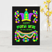 Het Te personaliseren Wenskaart van Gras van Mardi Kaart (Gele Bloem)