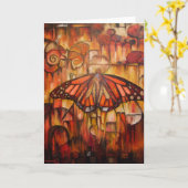 Het te voorschijn komen Vleugels van de Herfst - Kaart (Gele Bloem)