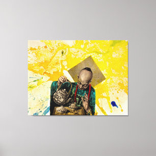 Het Tea-Man van Michael Moffa Canvas Afdruk