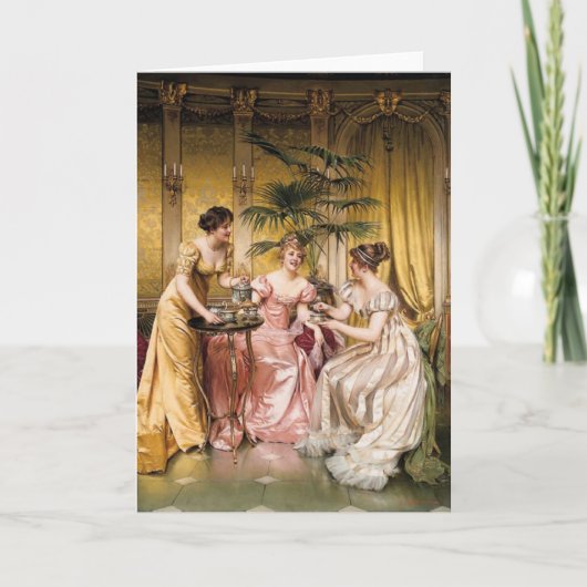 Het Tea Party Wenskaart Kaart (Voorkant)