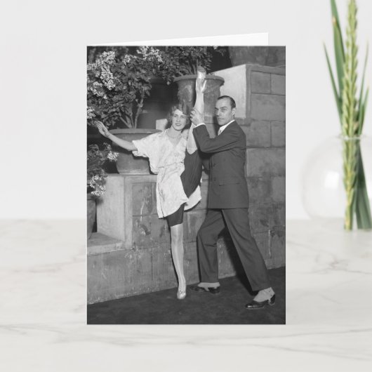 Het Team van de Dans van het cabaret, jaren '20 Kaart (Voorkant)