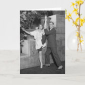 Het Team van de Dans van het cabaret, jaren '20 Kaart (Gele Bloem)