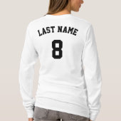 Het Team van de douane, de Naam van de Speler & he T-shirt (Achterkant)