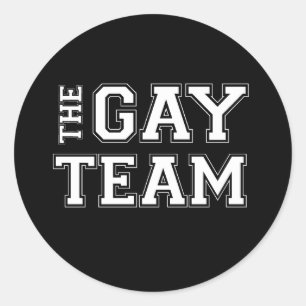 Het team van de Gok (de Lijn van de Bestelwagen) Ronde Sticker