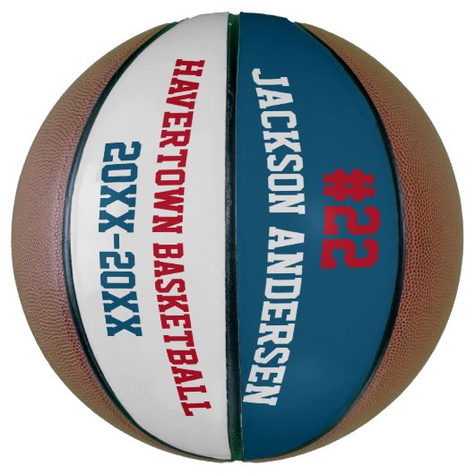 Het Team van de Naam van de douane en Aantal | Basketbal (Verticaal)