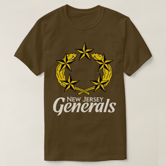 Het team van de New Jersey Generals T-shirt (Design voorkant)
