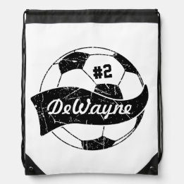 Het Team van de voetbal Persoonlijke Naam en Aanta Trekkoord Rugzakje