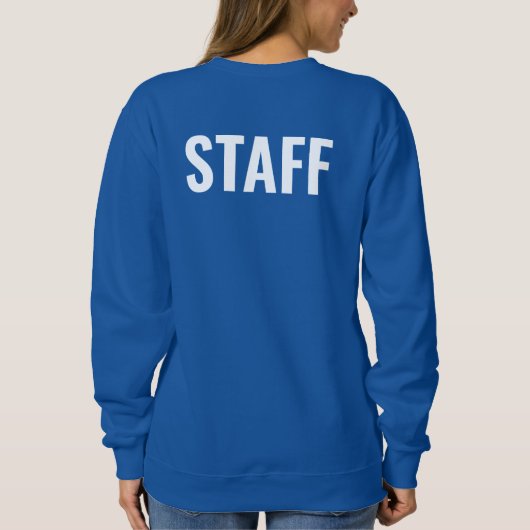 Het Team van het personeel het Dubbele Begeleide O Trui (Achterkant)