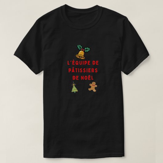 Het team van kerstbakker T-shirt (Design voorkant)