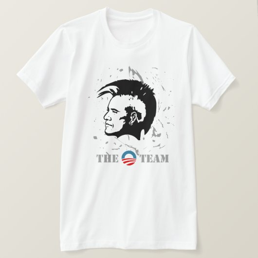 Het team van Obama 2012 T-shirt (Design voorkant)