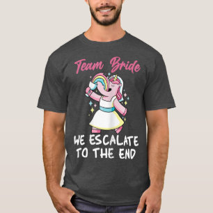 Het team van vrouwen breekt uit naar het einde van t-shirt