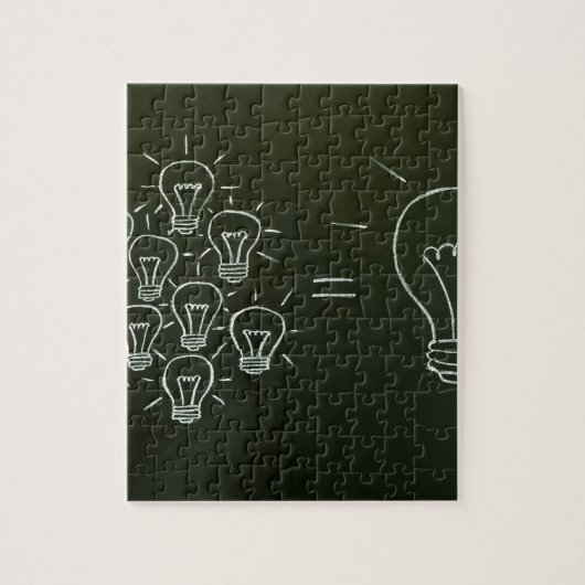 Het teamwork-concept van lampen.jpg legpuzzel (Verticaal)