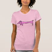 Het teckel roze t-shirt (Voorkant)