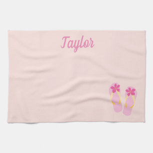 Het teenslipper van het strand theedoek