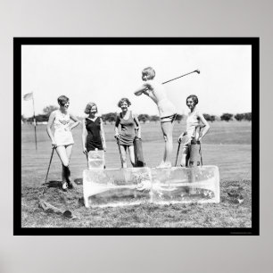 Het teings off Ice Golf 1926 Poster