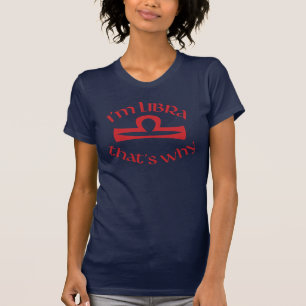 Het Teken 23 van de Dierenriem van de Weegschaal T-shirt
